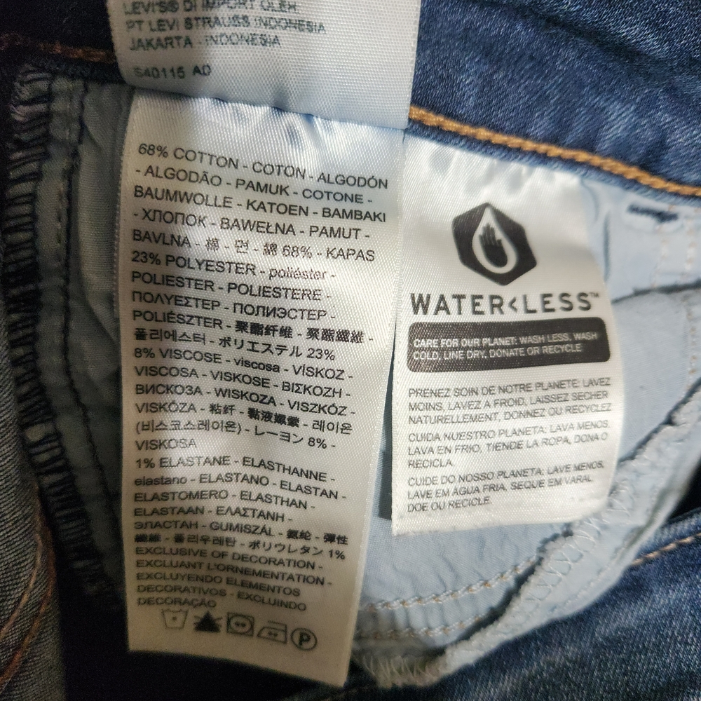 Levi's Dark Blue Women's Super Skinny Jeans. Size 29/30 - Picture 6 of 7